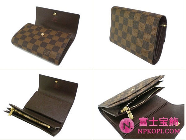 (LOUIS VUITTON)ルイヴィトン ブランドコピー ダミエ財布 ポルトフォイユアレクサンドラ N63067